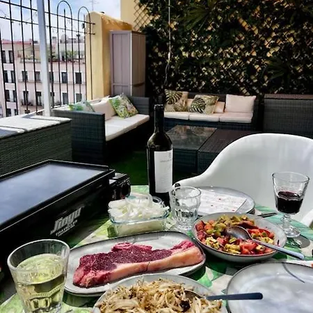 Retiro Park-Roof Top Studio & Huge Terrace Madrid Exterior photo