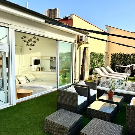 Retiro Park-Roof Top Studio & Huge Terrace Madrid Exterior photo